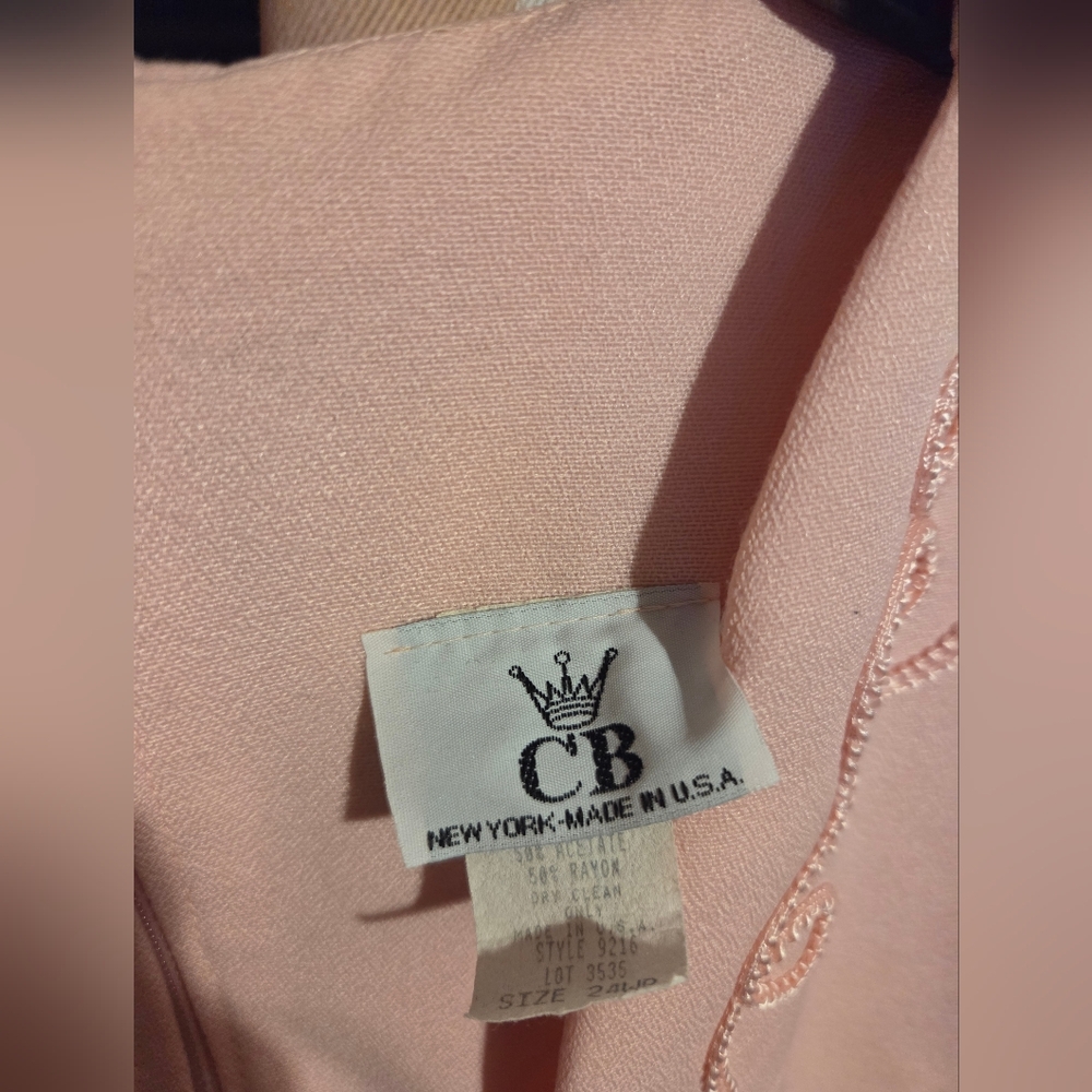 Chic Blush Button-Down Dress - image 3